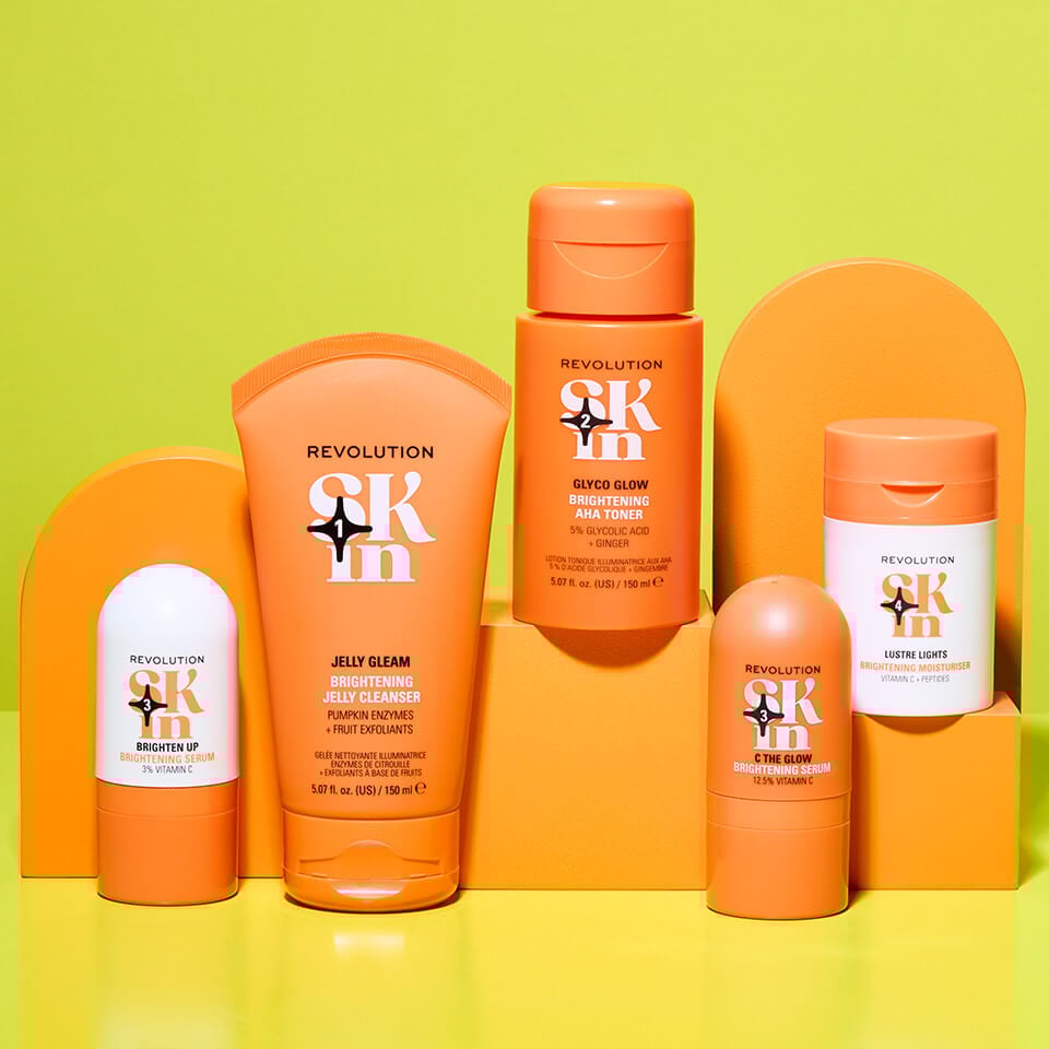 A photo of a the Revolution Skin Be Bright Routine Set