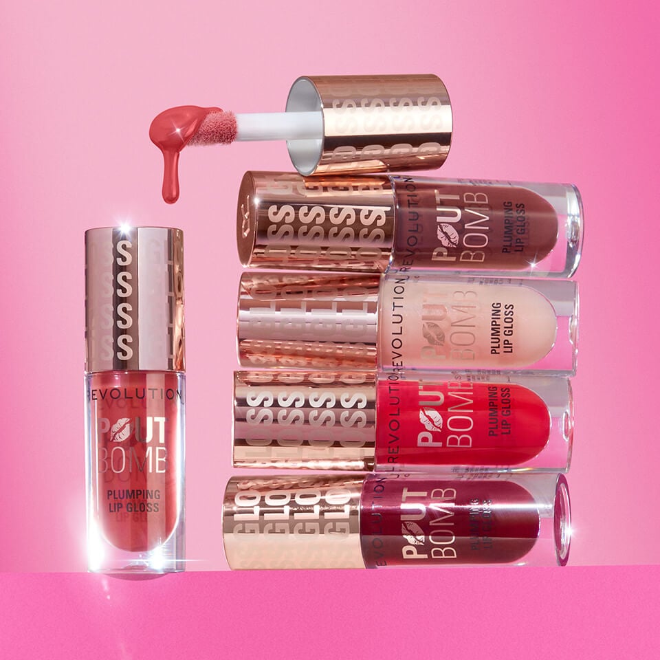 A photo of Revolution Pout Bomb Plumping Gloss