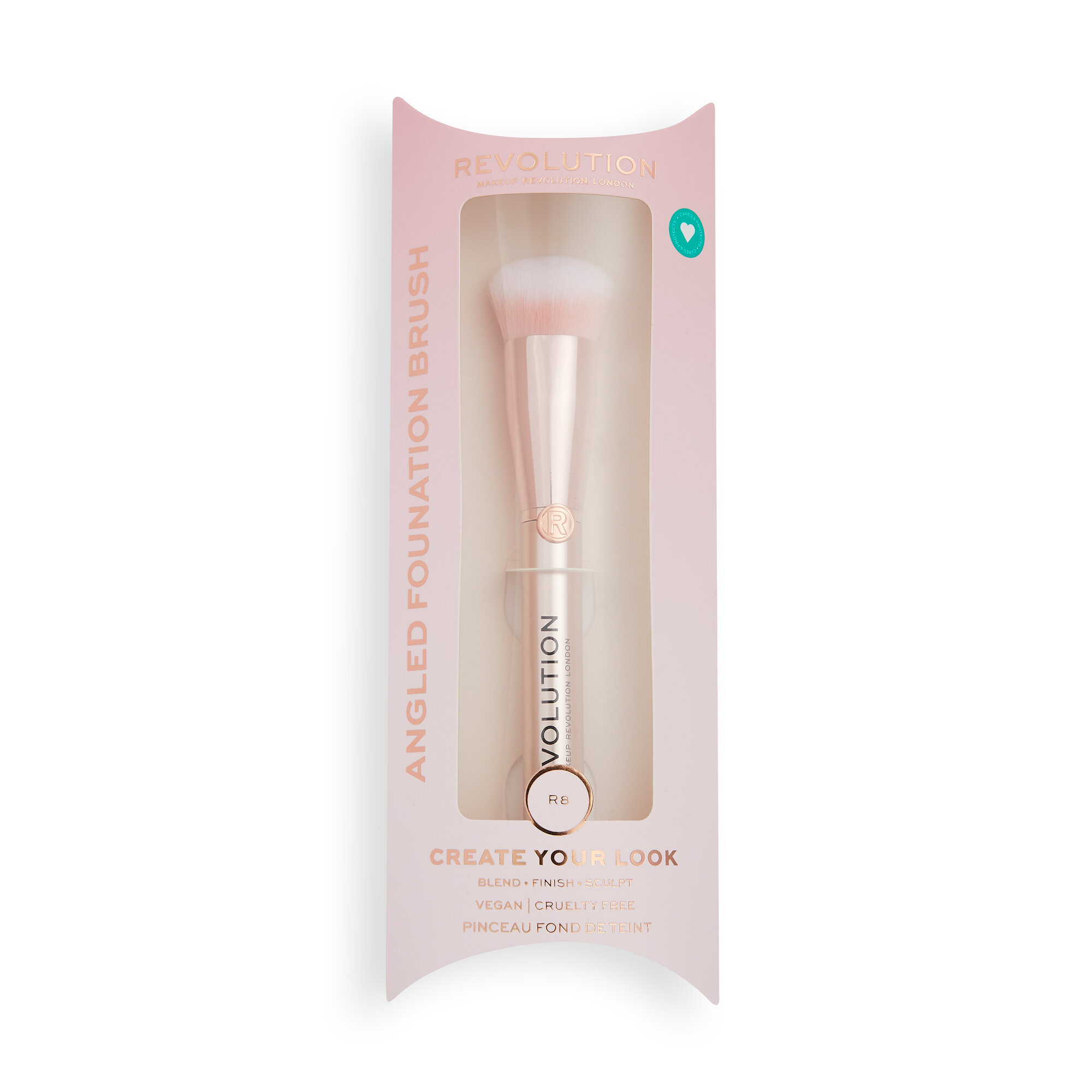 Makeup Revolution Create Angled Foundation Brush R8