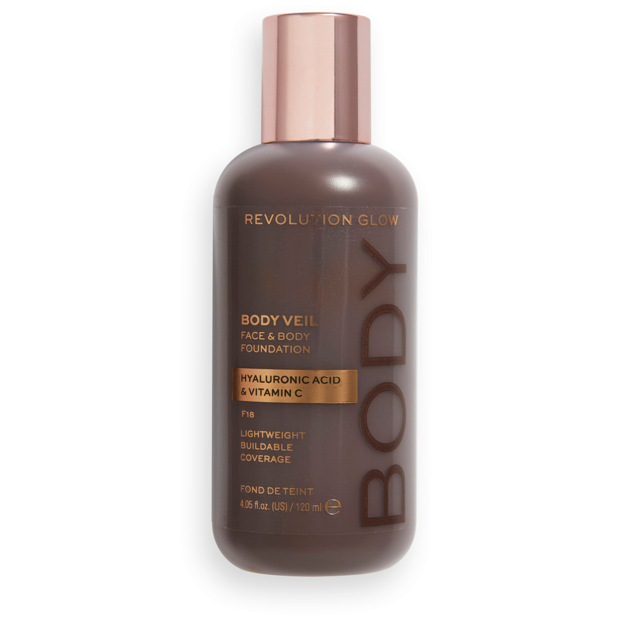 Makeup Revolution Body Veil Face & Body Foundation F18