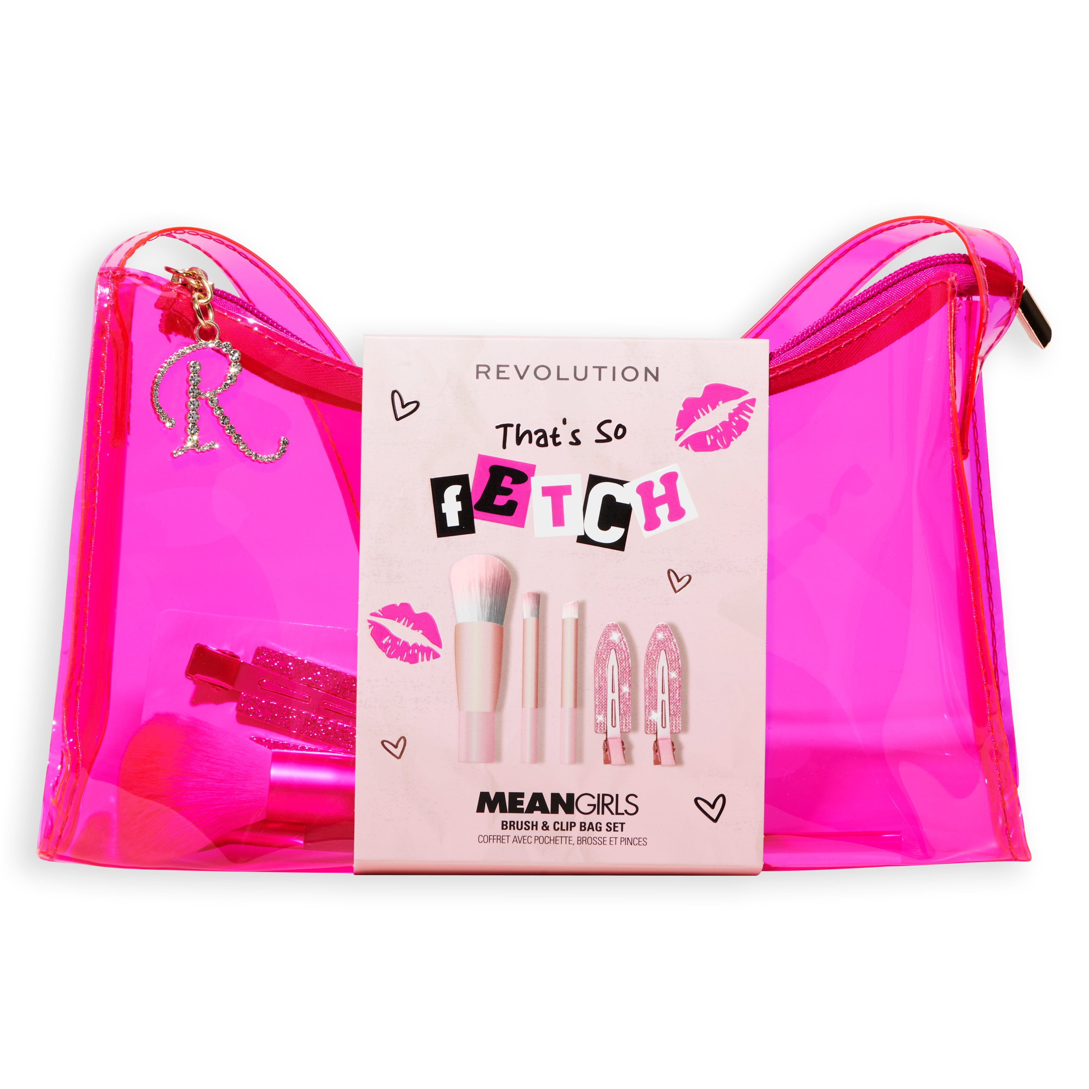 Mean Girls x Revolution Fetch Brush Set with Hair Clips and Bag